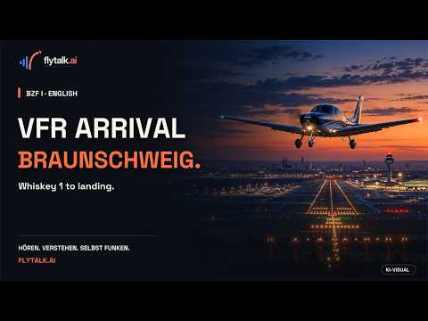 Vorschaubild zu BZF I Englisch: VFR-Anflug EDVE | Whiskey 1, Right Downwind & Landung