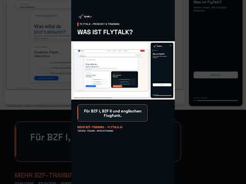 Vorschaubild zu Was ist FlyTalk? BZF & Flugfunk realistisch trainieren #Shorts
