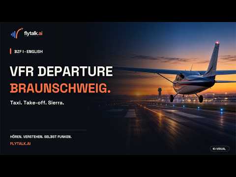 Vorschaubild zu BZF I Englisch: VFR-Abflug EDVE | Taxi, Take-off & Sierra