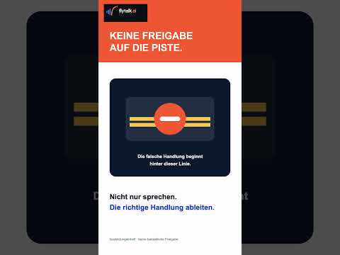 Vorschaubild zu Rollhalt ist nicht Piste ✈️ | Flugfunk kurz erklärt #Shorts